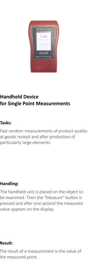 Portable sheet resistance measurement device based on eddy current technology for the measurement of huge conductive samples