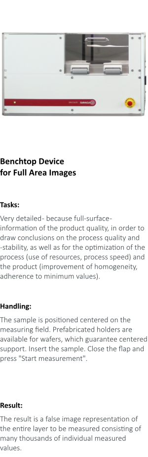 Fast and precise high quality table desk resistivity mapping device based on eddy current technology for the measurement of conductive samples with a size of 300 mm x 300 mm such as wafers and others