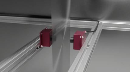 Side view of the non-contact eddy current "Sensor M" for sheet resistance, metal layer thickness and resistivity measurement in production environment