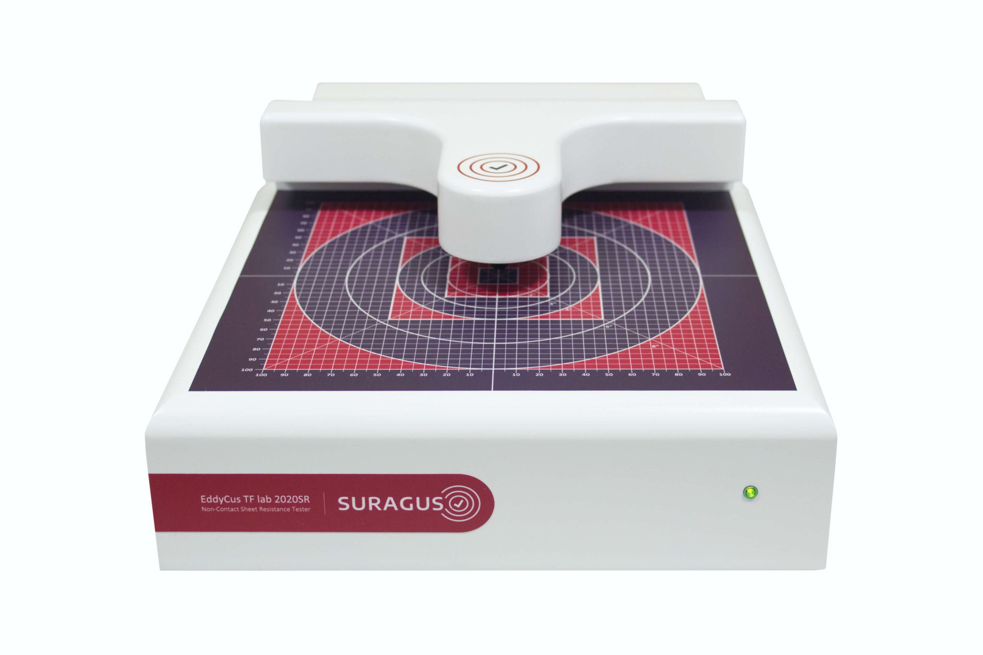 Single point thin film sheet resistance measurement device EddyCus® TF lab 2020SR isometric view