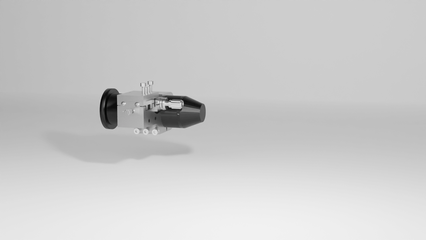 Inline measurement in reflection mode with the Sensor XS for sheet resistance, metal layer thickness and resistivity measurement with holding mechanism that is adjustable in µm steps