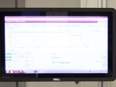 EddyCus® TF inline Control shows results of the sheet resistance testing of a metal band