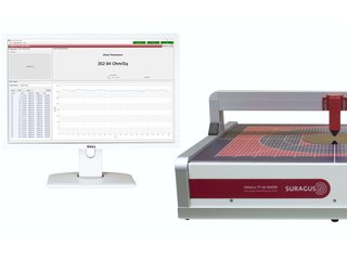 Measurement of sheet resistance EddyCus® TF lab 4040SR with foil and software