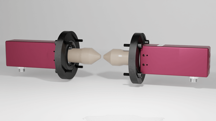 Eddy current sensor from SURAGUS "Sensor S SemiVac" suitable for inline sheet resistance, metal layer thickness and resistivity measurement for measurements within vacuum chambers