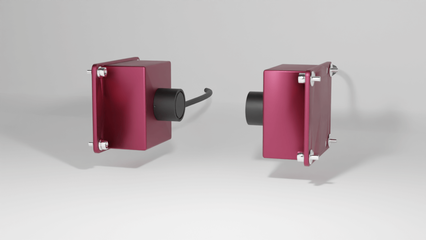 Side view of the non-contact eddy current "Sensor M" for sheet resistance, metal layer thickness and resistivity measurement