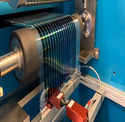 Inline sheet resistance measurement of a coated foil using the SURAGUS EddyCus® TF inline system