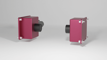 Eddy current sensor from SURAGUS "Sensor M" suitable for inline sheet resistance, metal layer thickness and resistivity measurement for plants with low vertical height