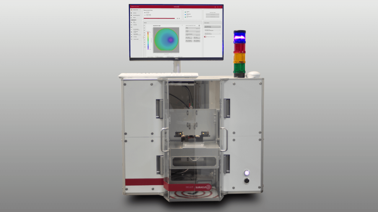 Fully automated imaging device with wafer mapping on web interface