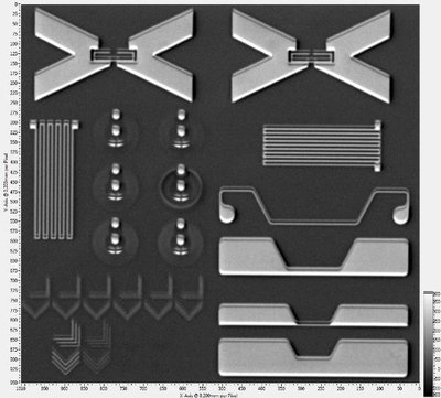 Eddy current testing of conductive printed test structures