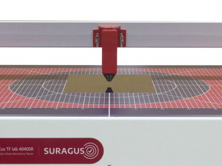 Single Point sheet resistance measurement device EddyCus® TF lab 4040SR with foil