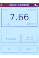 Software sheet resistance measurement EddyCus® TF portable